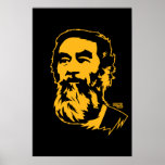 Bearded Saddam Hussein Portrait Poster