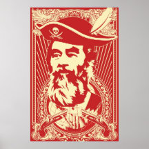 Bearded Saddam Hussein Portrait Posters