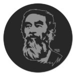 Bearded Saddam Hussein Portrait Sticker