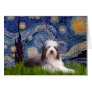 Beardie 2 - Starry Night Card