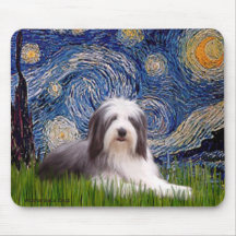 Beardie 2 - Starry Night Mouse Pad