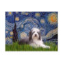 Beardie 2 - Starry Night Postcard