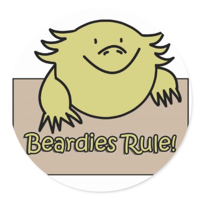 Beardies Rule! Stickers by SAHPhoto