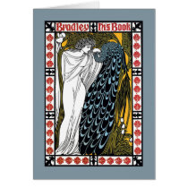 Beardley Peacock Greeting Card