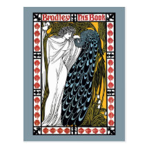 Beardley Peacock Post Card