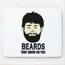 BEARDS - They grow on you Mouse Mat