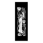 Beardsley Angel Floral Book Mark Business Card