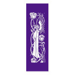 Beardsley Angel Floral Book Mark Business Card Templates