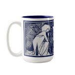 Beardsley Angels Monogram Mug