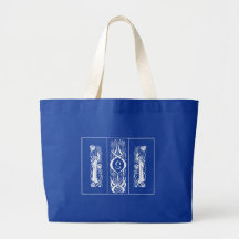 Beardsley Angels Monogram Tote Bag