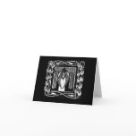 Beardsley Art Nouveau Angel Holiday Card