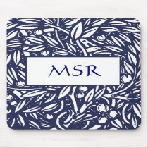 Beardsley Art Nouveau Monogram Mousepad