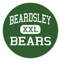 Beardsley - Bears - Junior - Bakersfield Round Sticker