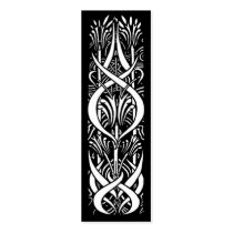 Beardsley Border Abstract Book Mark Business Card Template