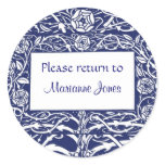 Beardsley Border Elegant Bookplate stickers