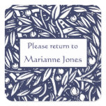 Beardsley Border Elegant Bookplate stickers