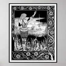 Beardsley - Excalibur - King Arthur Art Posters