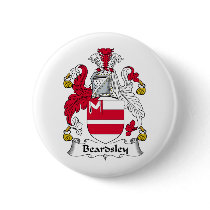 Beardsley Family Crest Pinback Buttons