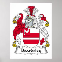 Beardsley Family Crest Poster