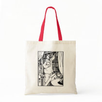 Beardsley Illustration: Pierrot's Library Tote Bags