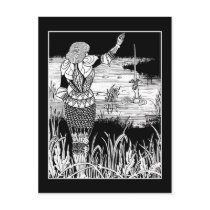 Beardsley Knight Excalibur Post Card