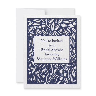 Beardsley Nouveau Bridal Shower Invitation by debinSC