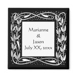 Beardsley Nouveau Keepsake Save the Date Magnet