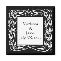 Beardsley Nouveau Keepsake Save the Date Magnet