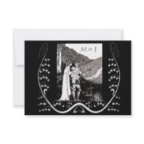Beardsley Nouveau Knight & Lady Response Card