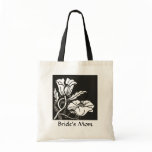 Beardsley Nouveau Poppies Wedding Favour Tote Bags