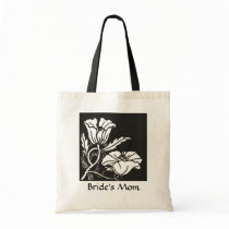 Beardsley Nouveau Poppies Wedding Favour Tote Bags