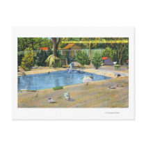 Beardsley Park View of Waterbirds Postcards
