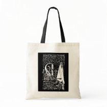 Beardsley Peacock & Lady Tote Bag