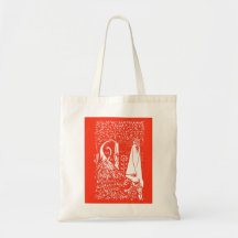 Beardsley Peacock & Lady Tote Bag