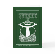 Beardsley Peacocks Graduation Announcement Cards