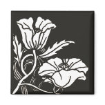 Beardsley Poppies Magnet