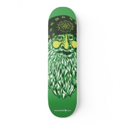 Beardy Mcgreen Skate Board by PeatWollaeger