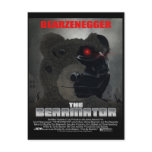 BEARINATOR Movie Poster Style Postcard