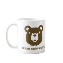 bears godless killing machines humour funny tshirt mug