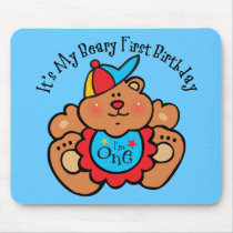 Beary 1st Birthday Boy