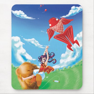 Beary Blustery Day mousepad by pandapad