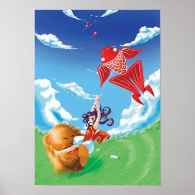 Beary Blustery Day poster by pandapad