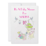 Beary Busy Baby Shower Invitation