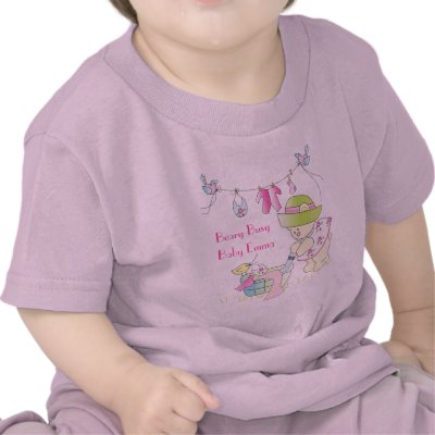 Beary Busy Personalised Baby T-Shirt by SunLoverGreetings