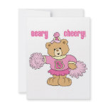 Beary Cheery Cheerleading Bear Custom Invites