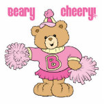 Beary Cheery Cheerleading Bear photo sculptures
