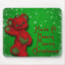 beary christmas1 mouse pad