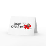 Beary Christmas (Flying Bear) Greeting Card