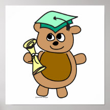 Beary Cute Graduation Posters