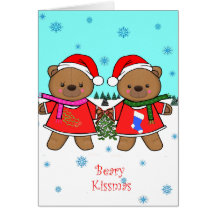 Beary Kissmas Card